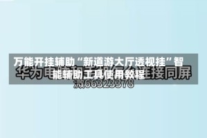 万能开挂辅助“新道游大厅透视挂”智能辅助工具使用教程