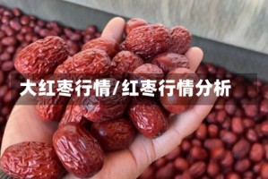 大红枣行情/红枣行情分析