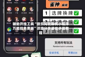 辅助开挂工具“微乐河北麻将小程序万能挂免费版”详细分享装挂步骤教程