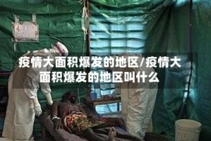 疫情大面积爆发的地区/疫情大面积爆发的地区叫什么