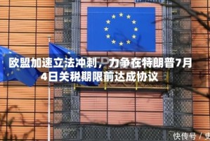欧盟加速立法冲刺，力争在特朗普7月4日关税期限前达成协议
