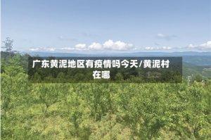 广东黄泥地区有疫情吗今天/黄泥村在哪