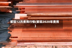 紫铜12月费用行情(紫铜2020年费用)