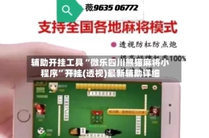 辅助开挂工具“微乐四川熊猫麻将小程序”开挂(透视)最新辅助详细