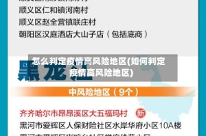 怎么判定疫情高风险地区(如何判定疫情高风险地区)