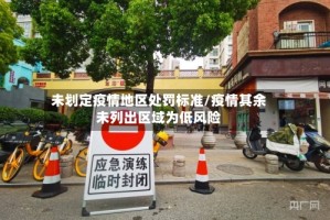 未划定疫情地区处罚标准/疫情其余未列出区域为低风险