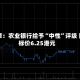 小摩：农业银行给予“中性”评级 目标价6.25港元
