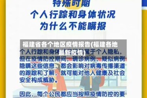福建省各个地区疫情报告(福建各地最新疫情)