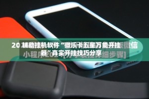 辅助挂机软件“微乐卡五星万能开挂器”真实开挂技巧分享