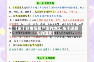 【东半球疫情最严重的地区,东半球最东的国家】