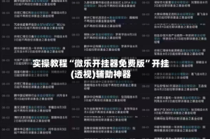 实操教程“微乐开挂器免费版”开挂(透视)辅助神器