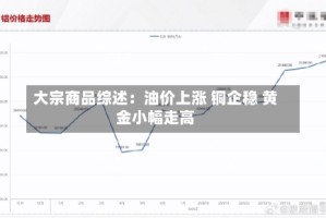 大宗商品综述：油价上涨 铜企稳 黄金小幅走高