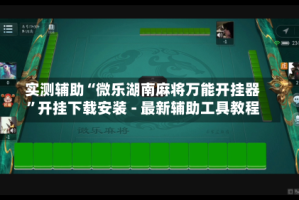 实测辅助“微乐湖南麻将万能开挂器”开挂下载安装 - 最新辅助工具教程
