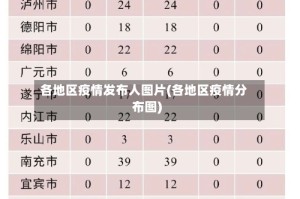 各地区疫情发布人图片(各地区疫情分布图)