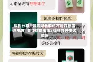 软件分享“微乐湖北麻将万能开挂器通用版”开挂辅助脚本+详细开挂安装教程