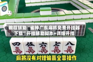 教程辅助“雀神广东麻将免费开挂器下载”开挂辅助脚本+详细开挂