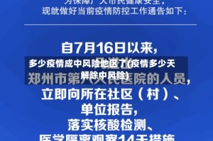 多少疫情成中风险地区了(疫情多少天解除中风险)