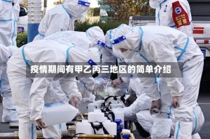 疫情期间有甲乙丙三地区的简单介绍
