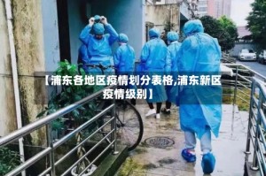 【浦东各地区疫情划分表格,浦东新区疫情级别】