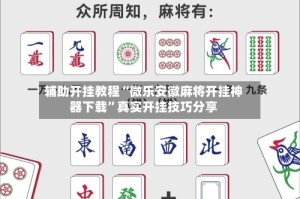 辅助开挂教程“微乐安徽麻将开挂神器下载”真实开挂技巧分享