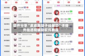 软件分享“皮皮跑胡子挂辅助”详细外挂透视辅助软件教程