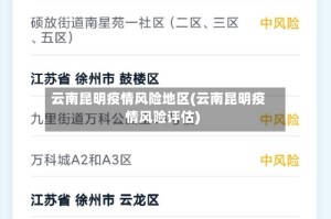 云南昆明疫情风险地区(云南昆明疫情风险评估)