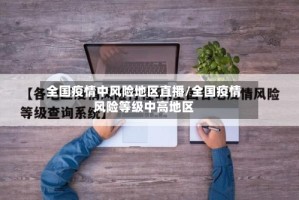 全国疫情中风险地区直播/全国疫情风险等级中高地区