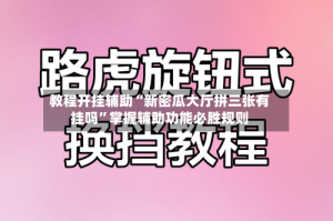 教程开挂辅助“新密瓜大厅拼三张有挂吗”掌握辅助功能必胜规则