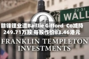 赣锋锂业遭Baillie Gifford  Co减持249.71万股 每股作价83.46港元