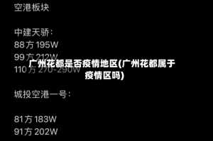 广州花都是否疫情地区(广州花都属于疫情区吗)