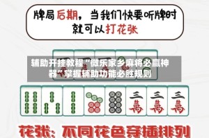 辅助开挂教程“微乐家乡麻将必赢神器”掌握辅助功能必胜规则