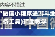 辅助开挂神器“微信小程序途游斗地主透视”(必备工具)辅助教学