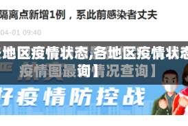 【各地区疫情状态,各地区疫情状态查询】