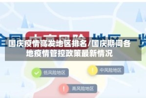 国庆疫情高发地区排名/国庆期间各地疫情管控政策最新情况