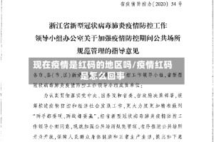 现在疫情是红码的地区吗/疫情红码是怎么回事