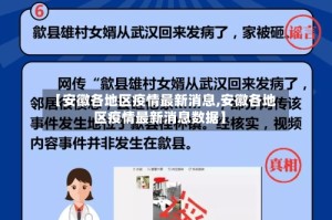【安徽各地区疫情最新消息,安徽各地区疫情最新消息数据】