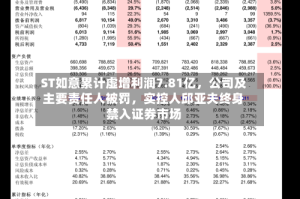 ST如意累计虚增利润7.81亿，公司及主要责任人被罚，实控人邱亚夫终身禁入证券市场
