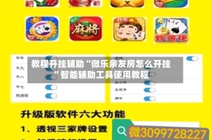 教程开挂辅助“微乐亲友房怎么开挂”智能辅助工具使用教程