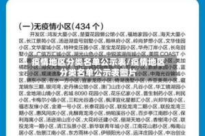 疫情地区分类名单公示表/疫情地区分类名单公示表图片