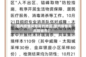 【国内疫情风险高的地区,国内疫情高风险省市】