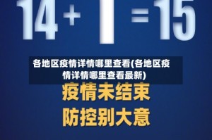 各地区疫情详情哪里查看(各地区疫情详情哪里查看最新)