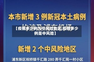 【疫情多少例为中风险地区,疫情多少例是中风险】