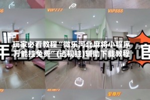 玩家必看教程“微乐河北麻将小程序万能挂免费”(透视挂)辅助下载教程