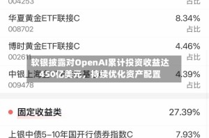 软银披露对OpenAI累计投资收益达450亿美元，持续优化资产配置