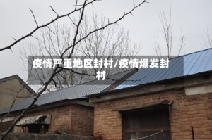 疫情严重地区封村/疫情爆发封村