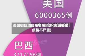 美国哪些地区疫情感染少(美国哪里疫情不严重)