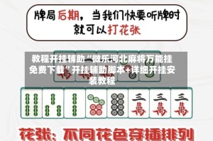 教程开挂辅助“微乐河北麻将万能挂免费下载”开挂辅助脚本+详细开挂安装教程