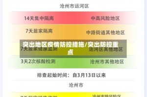 突出地区疫情防控措施/突出防控重点