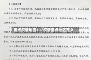 重点疫情地区11/疫情重点地区定义