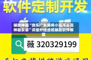辅助神器“微乐广东麻将小程序必赢神器安装”详细外挂透视辅助软件教程